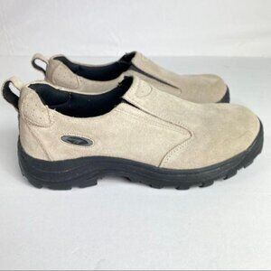Hi-Tec Moc‎ Tan Suede Leather Slip On Shoe Men's 9